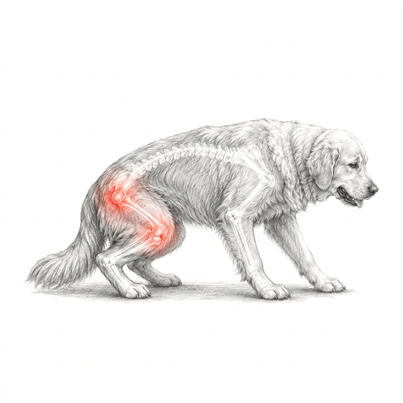 Dog with itchy, irritated skin before starting the chews