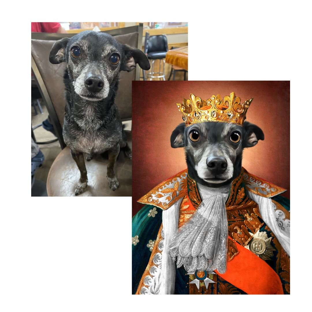 The King - Renaissance Pet Portrait - NutriPaw