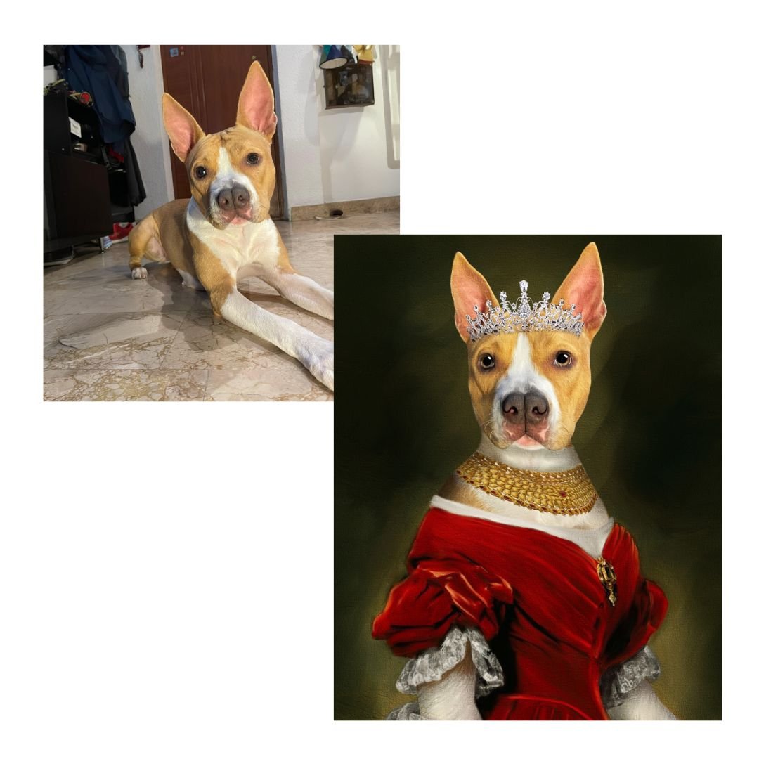 The Queen - Renaissance Pet Portrait - NutriPaw